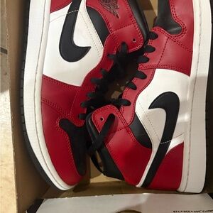 Nike Air Jordan Red and Black Sneakers